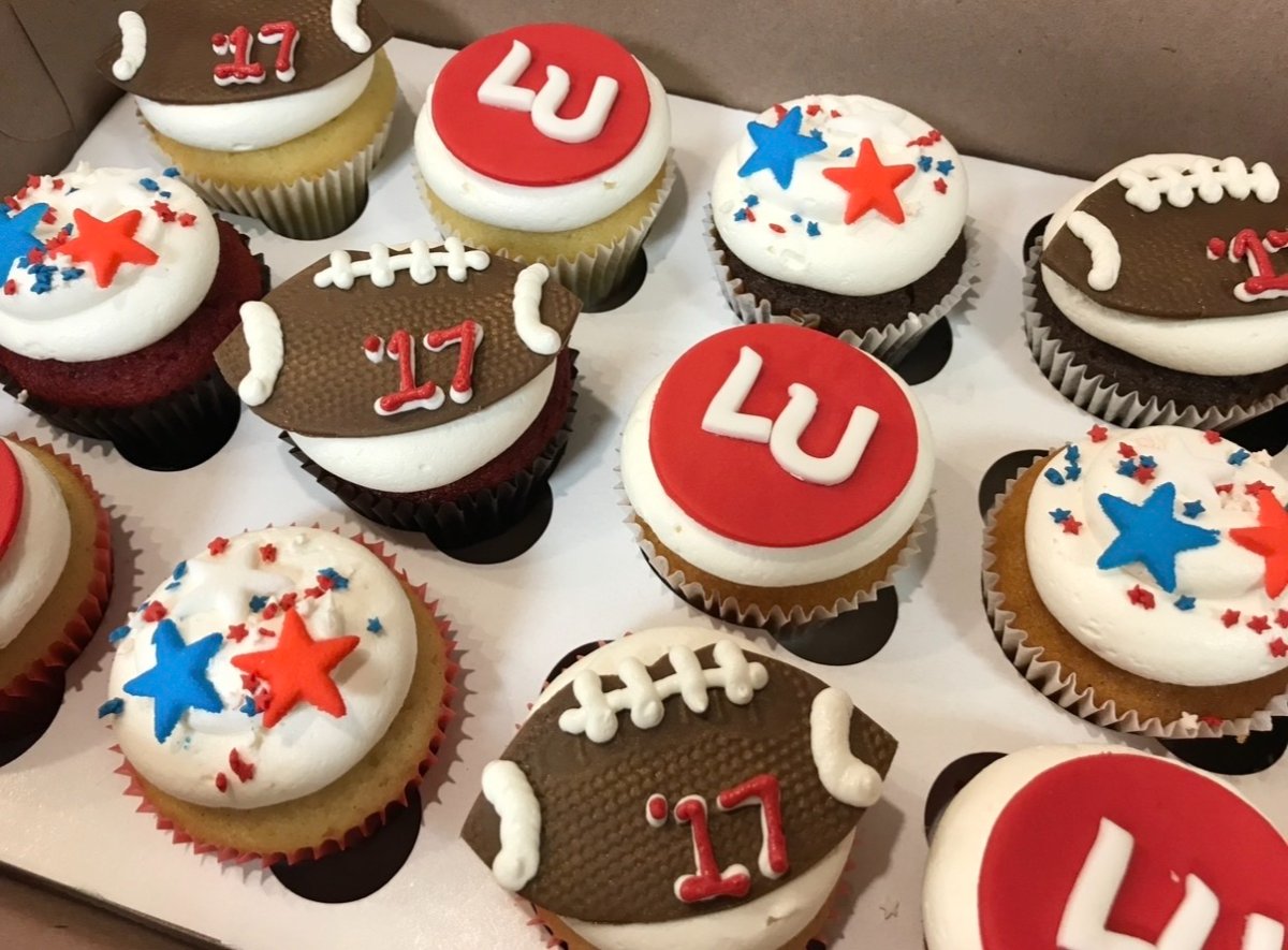 Liberty University football cupcakes