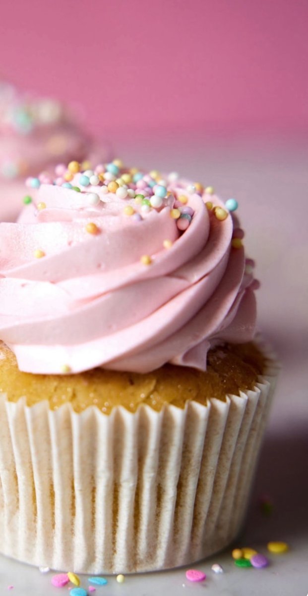 pink sprinkled cupcake