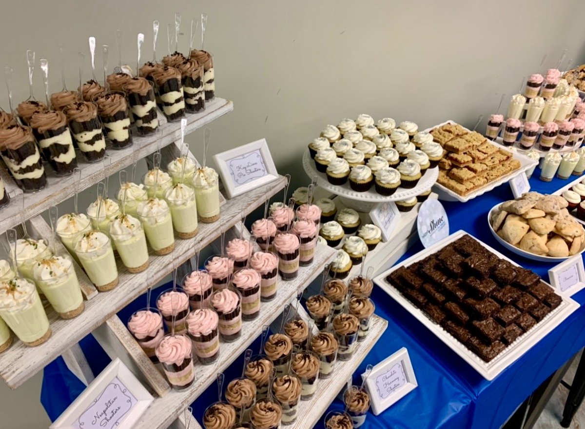 dessert table