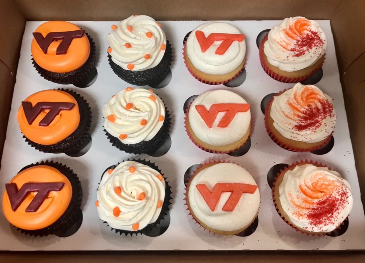 Virginia Tech cupcakes